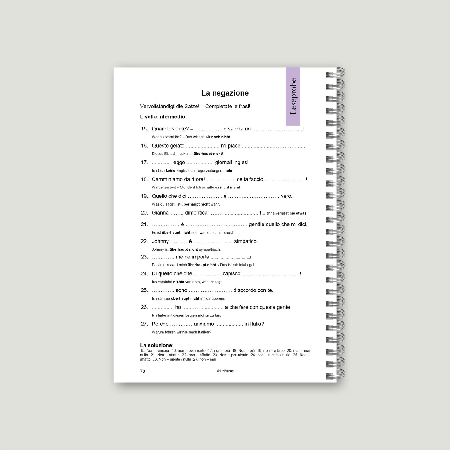 La Pratica Rende Perfetti 1 (Italienisch) - Übungsbuch