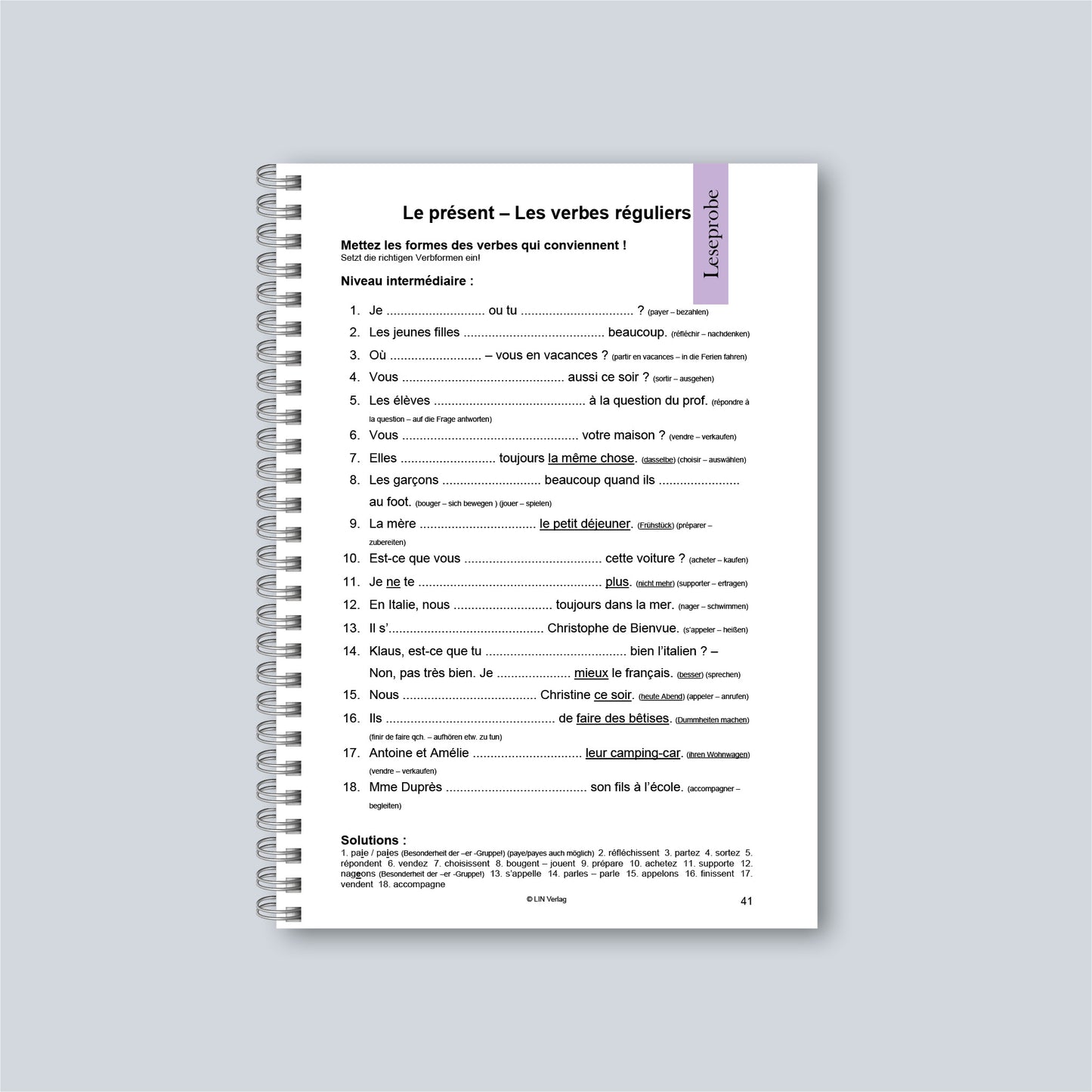 La Perfection Vient En Pratiquant 1 (Französisch) - Übungsbuch