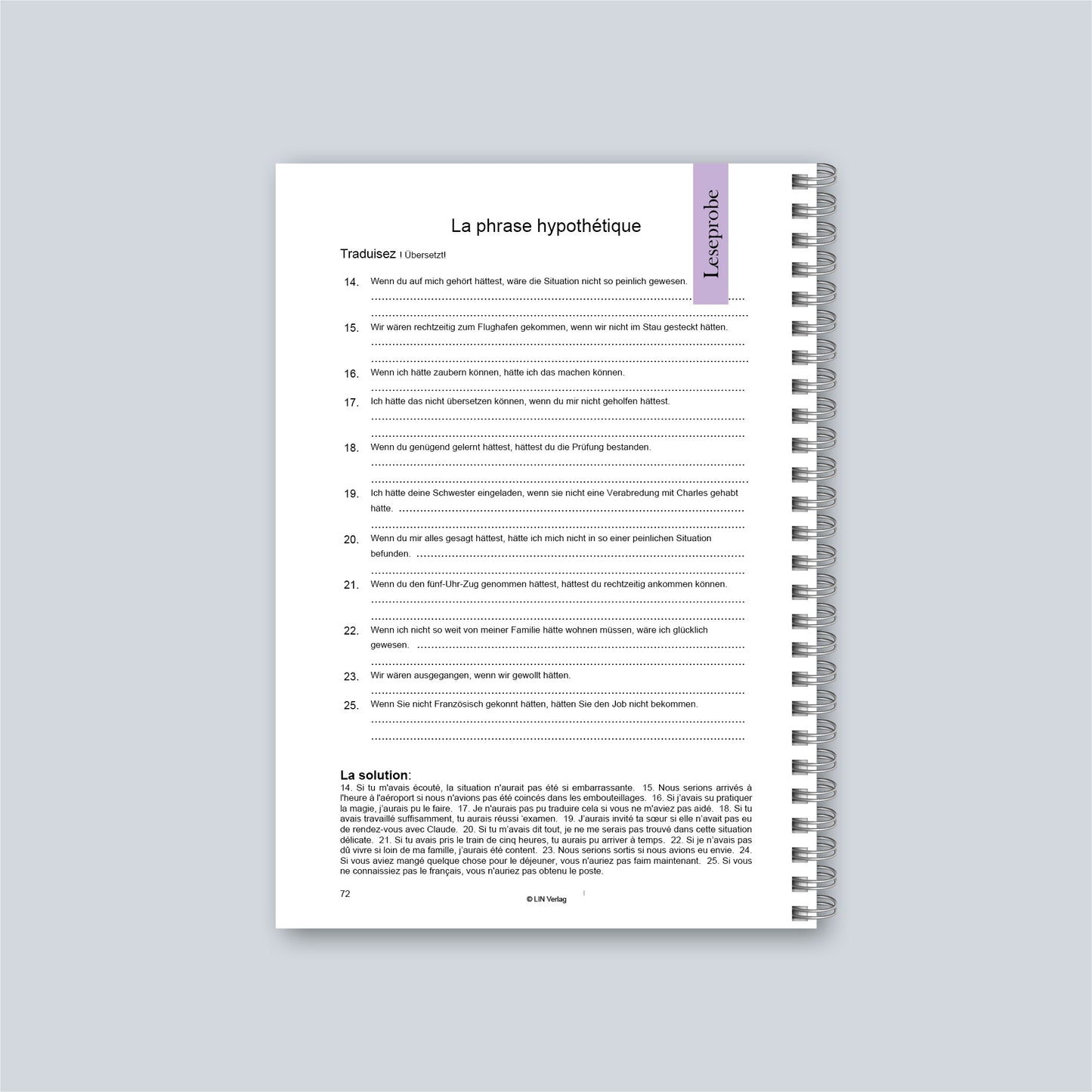 Übungsbuch: La Perfection Vient En Pratiquant 3