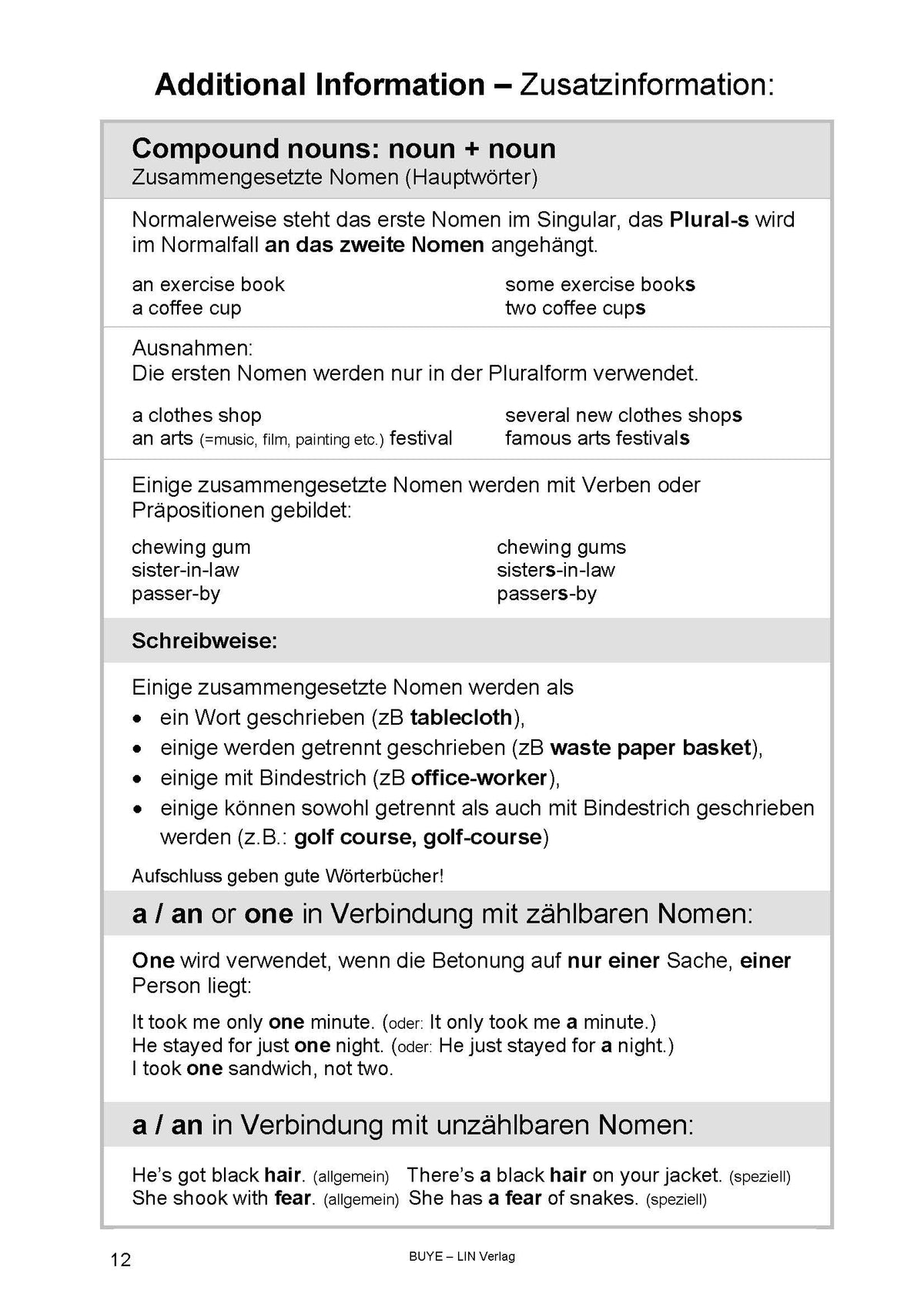 Englische Grammatik kompakt: Brush up your English (Übungsbuch, Spirale)