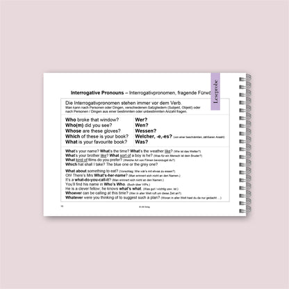 Grammatikfolder Englisch