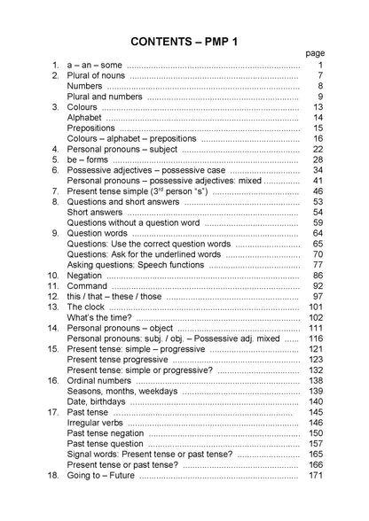 Englische Grammatik: Practice Makes Perfect 1 (Übungsbuch)