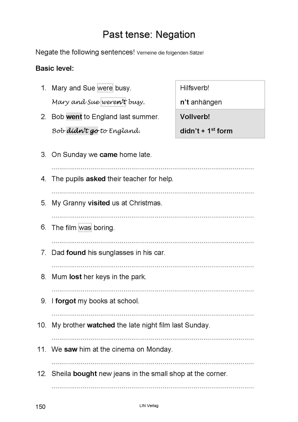Englische Grammatik: Practice Makes Perfect 1 (Übungsbuch)