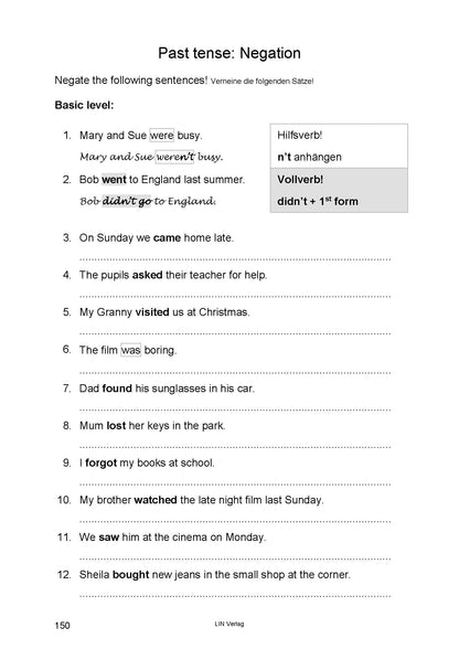 Englische Grammatik: Practice Makes Perfect 1 (Übungsbuch)