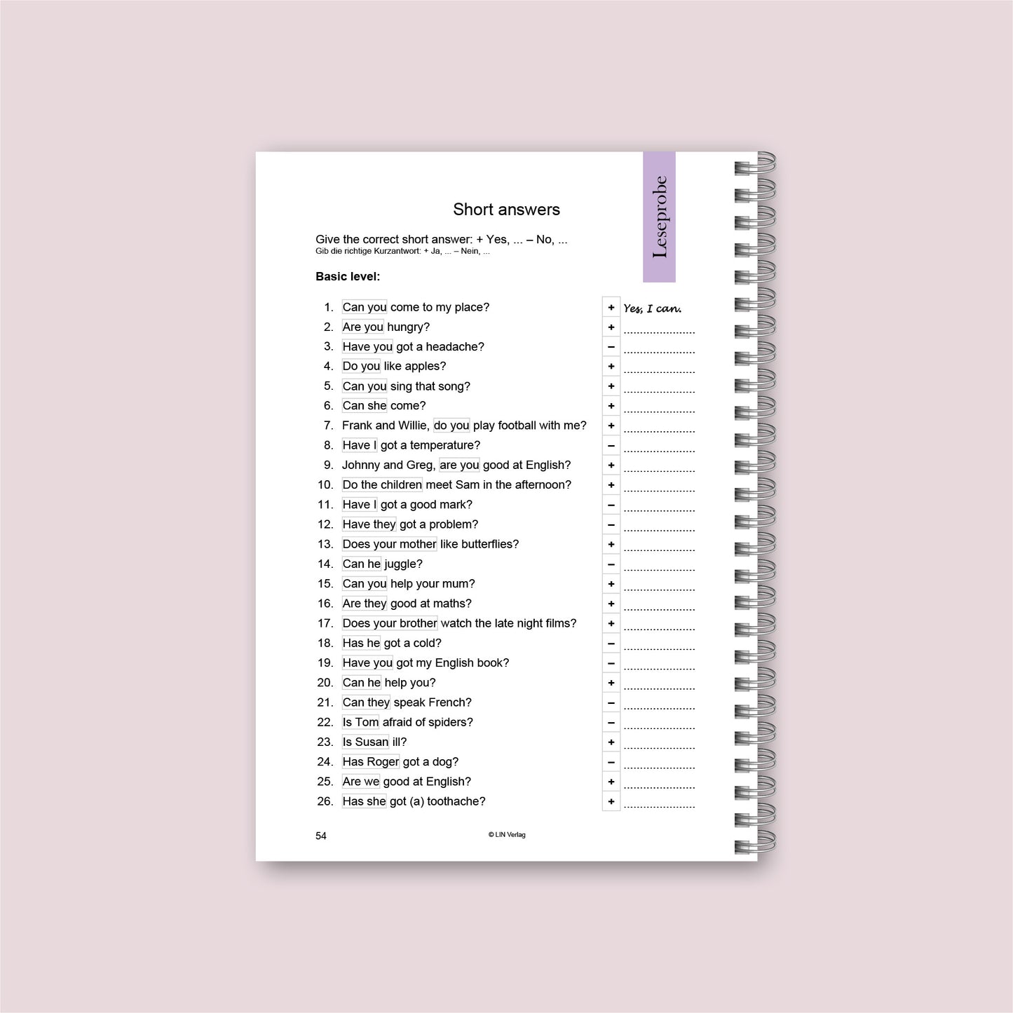 Übungsbuch: Practice Makes Perfect 1