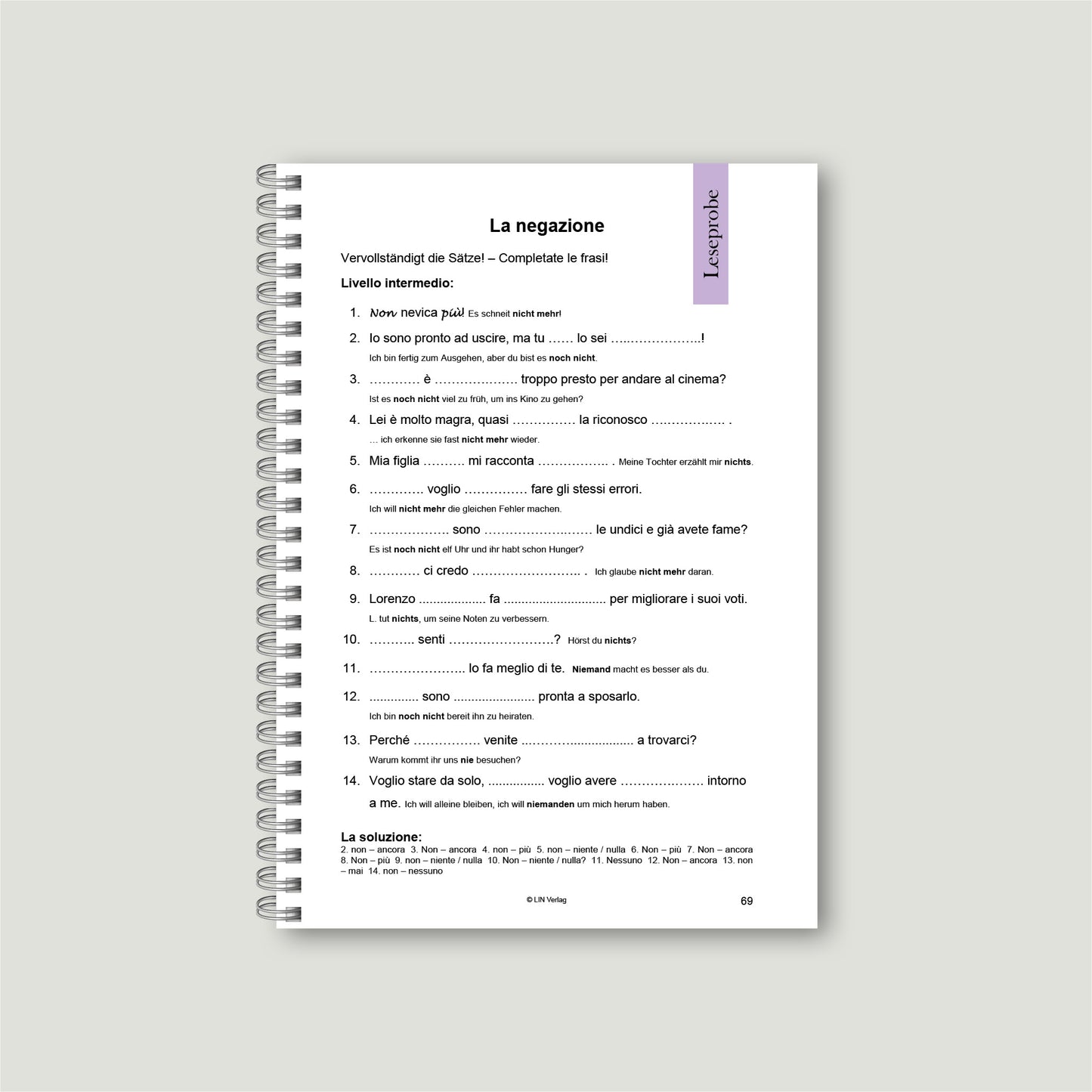 Übungsbuch: La Pratica Rende Perfetti 1