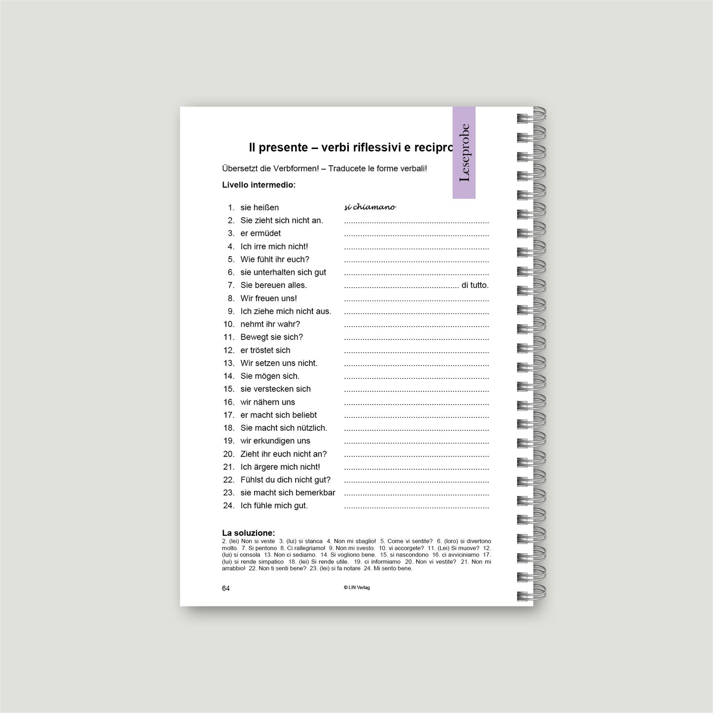 Übungsbuch: La Pratica Rende Perfetti 1