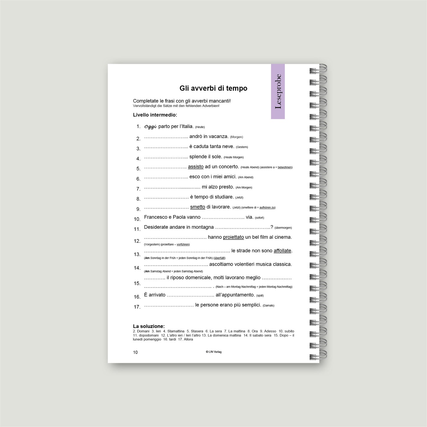 Übungsbuch: La Pratica Rende Perfetti 2