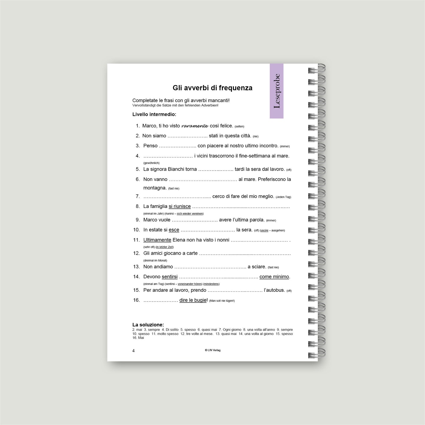 Übungsbuch: La Pratica Rende Perfetti 2