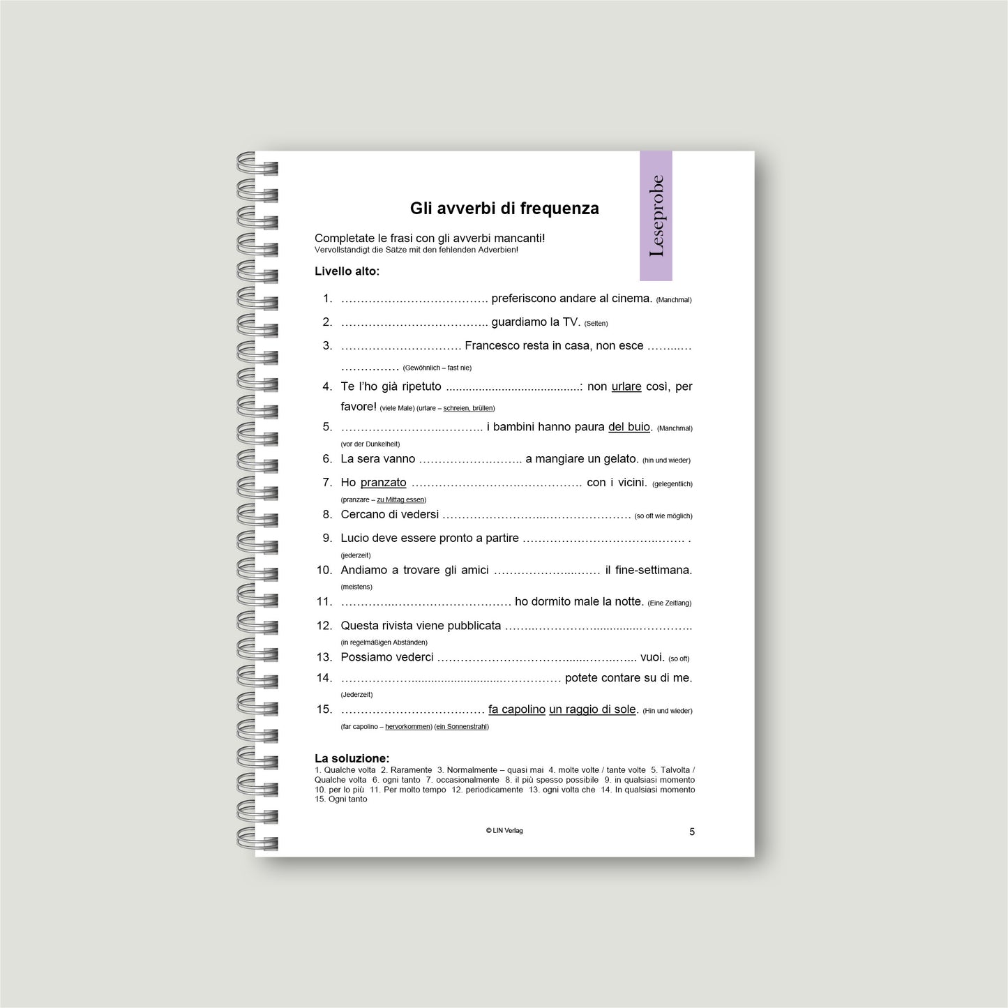 Übungsbuch: La Pratica Rende Perfetti 2