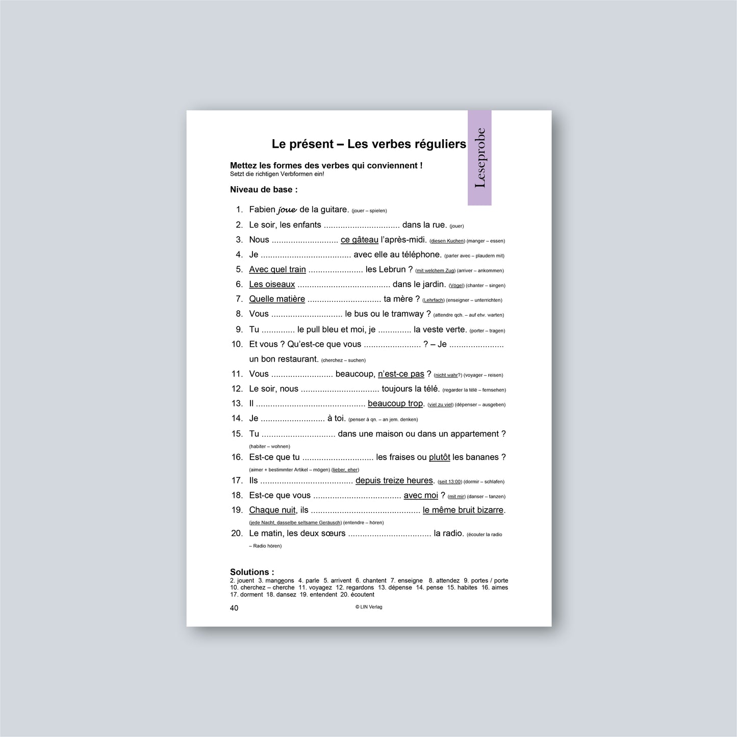 AB JULI: Grammatik-Übungsbuch Französisch: La perfection vient en pratiquant 1 (Softcover)