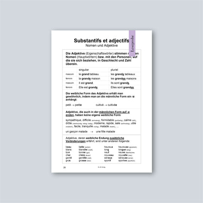 AB JULI: Grammatik-Übungsbuch Französisch: La perfection vient en pratiquant 1 (Softcover)