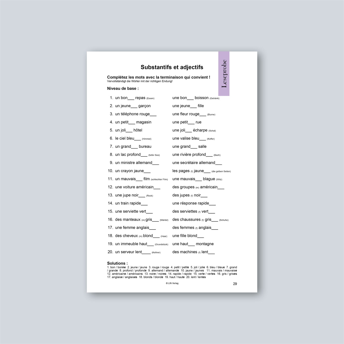 AB JULI: Grammatik-Übungsbuch Französisch: La perfection vient en pratiquant 1 (Softcover)
