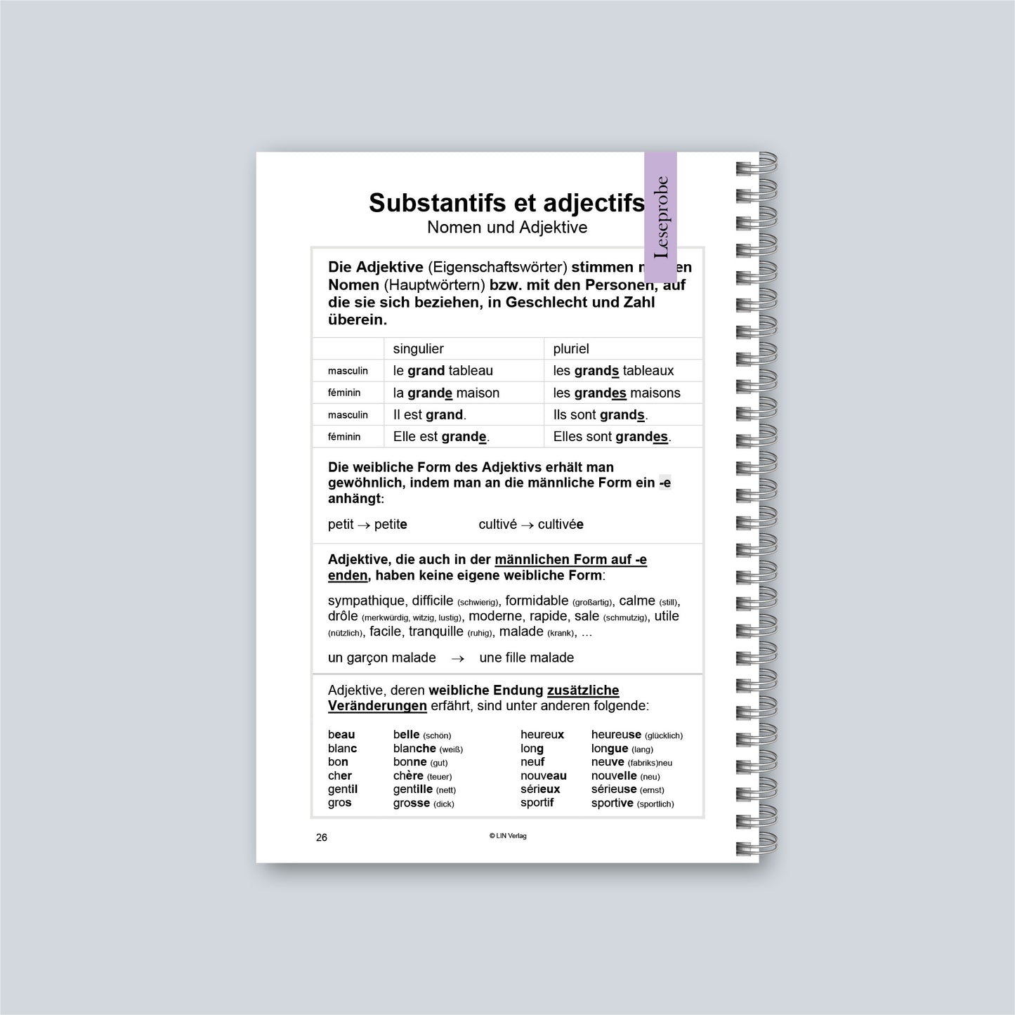 Übungsbuch: La Perfection Vient En Pratiquant 1