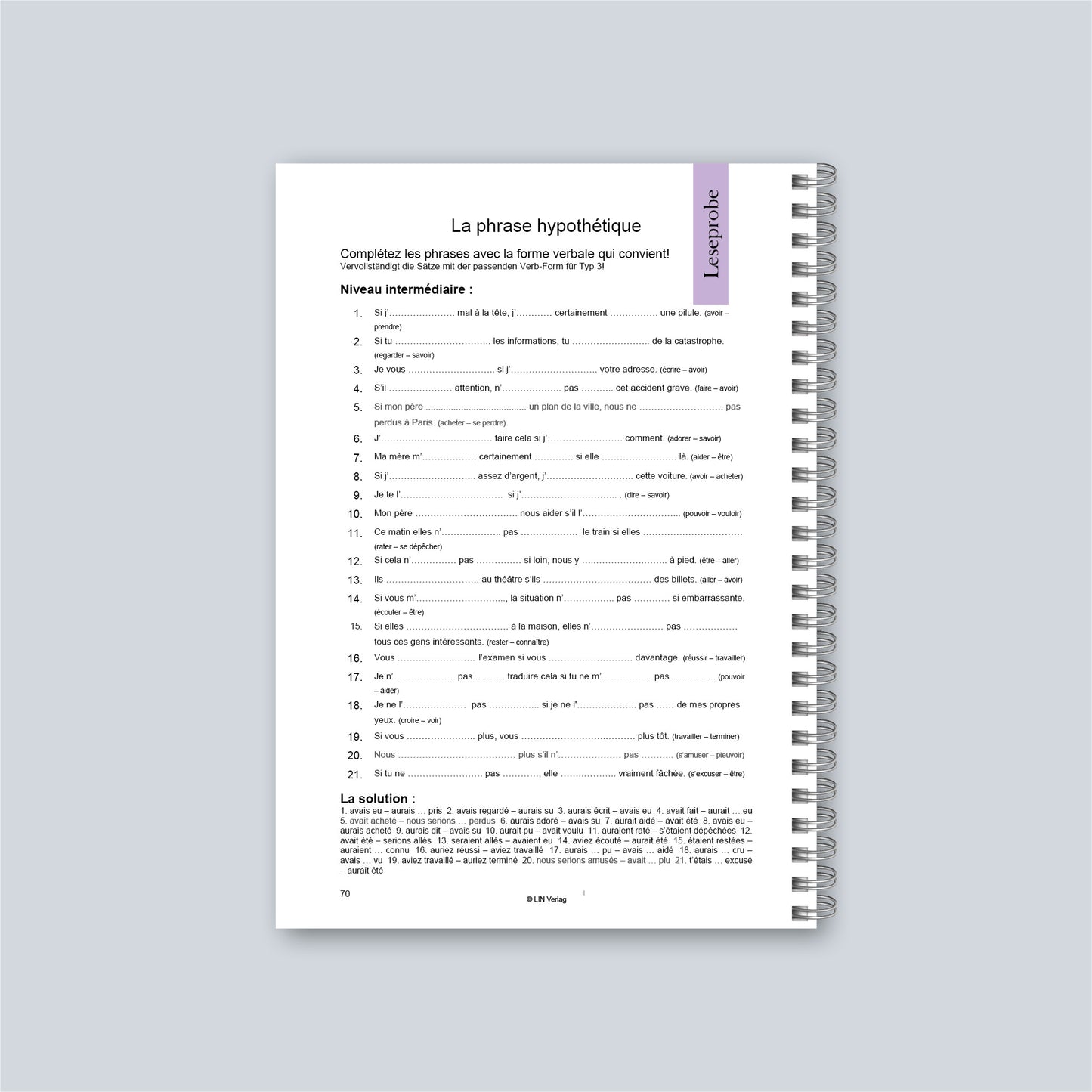 Übungsbuch: La Perfection Vient En Pratiquant 3