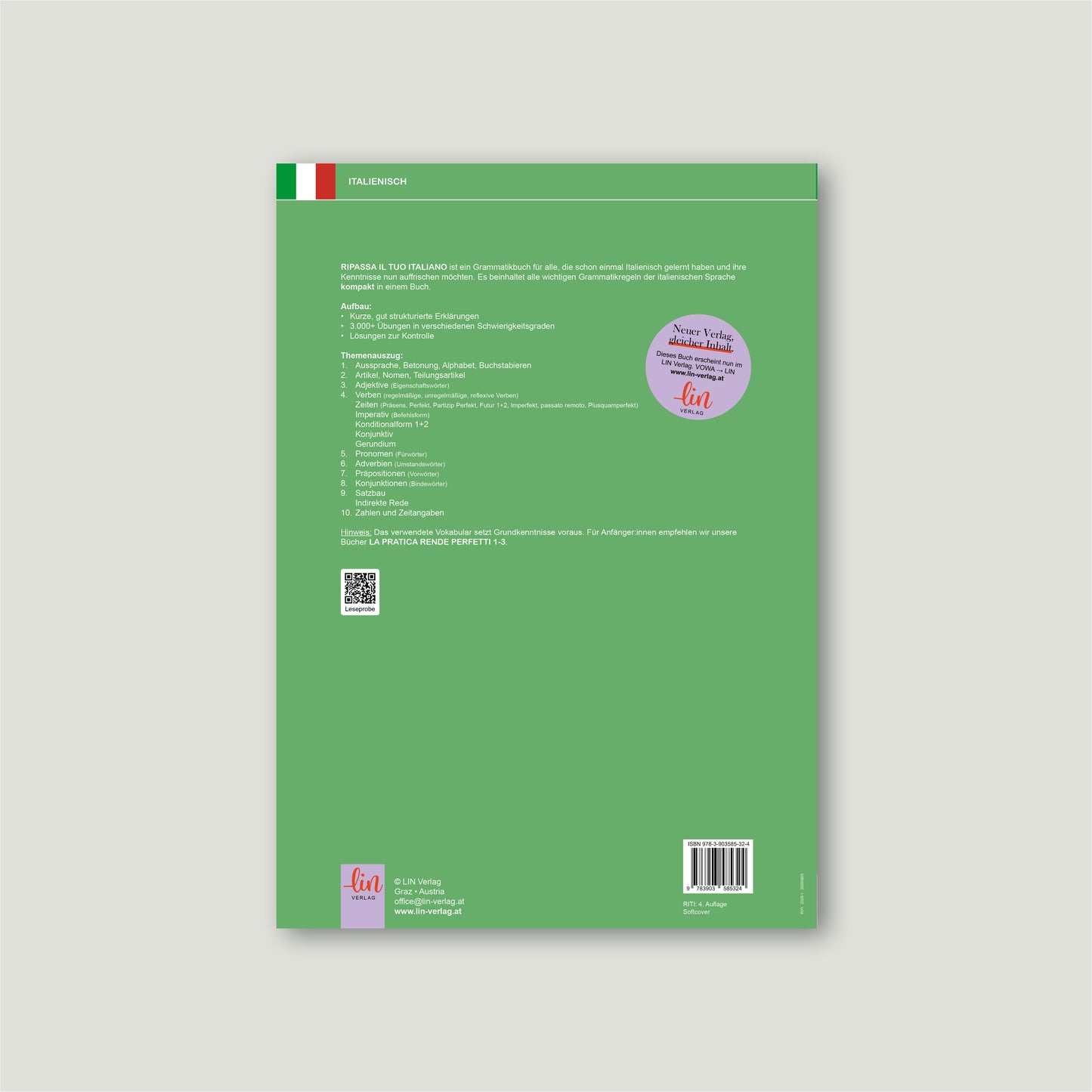 Italienisch auffrischen: Ripassa il tuo italiano (Grammatik)